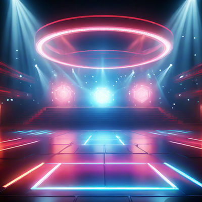 P2.3 إضافة لمعرض LED للأرضية للاستئجار مع نسبة تباين عالية ومقياس رمادي من 14 إلى 20 بت لحدثك