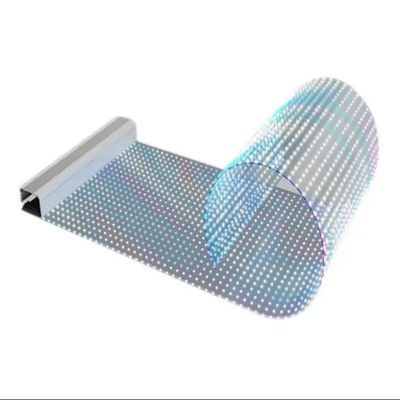 Ultra Smooth 3840Hz Kaca Led Layar Transparan LED Tampilan Untuk Visual Dinamis