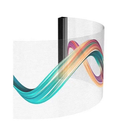 90% de transparencia pantallas LED de color completo 3840hz pantalla de pared LED transparente