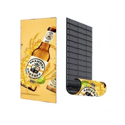 P1.25 Indoor 4m x 3m Motorized LED Roll Up Display Screen with GOB Protection