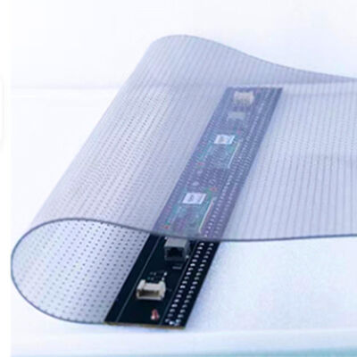P4 P10 90% Transparent Flexible LED Film Screen 2.5mm Ultra-Thin Self-Adhesive Glass LED Display