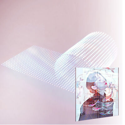 P4 Transparent LED Display Screen 90% Transparency Glass Wall See Through Advertising Panel