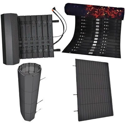 Motorized LED Roll Up Display Screen GOB Indoor Rollable Video Wall 0.78mm to 3.91mm 3840Hz